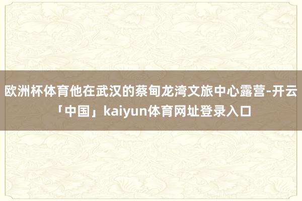 欧洲杯体育他在武汉的蔡甸龙湾文旅中心露营-开云「中国」kaiyun体育网址登录入口